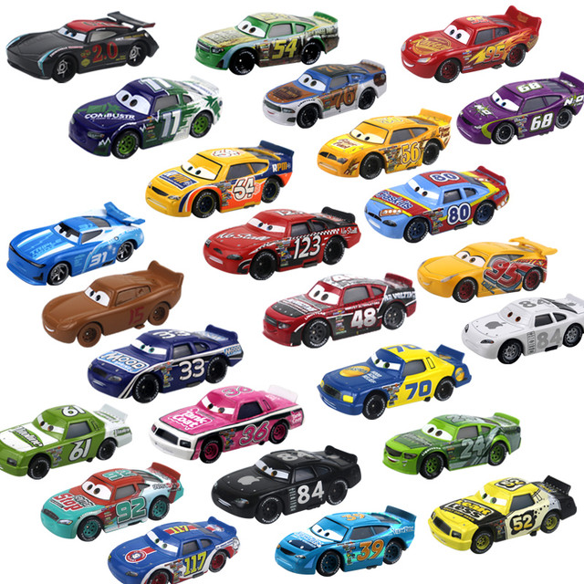 Disney pixar carros brinquedo liga de metal modelo de carro número do carro  relâmpago mcqueen no.82 42 36 39 4 carro de corrida menino crianças  brinquedos - AliExpress